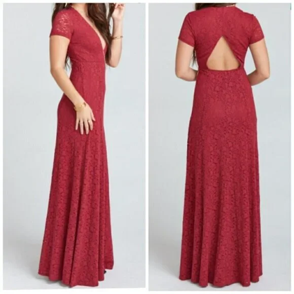 Show Me Your MuMuEleanor Lace Maxi Dress